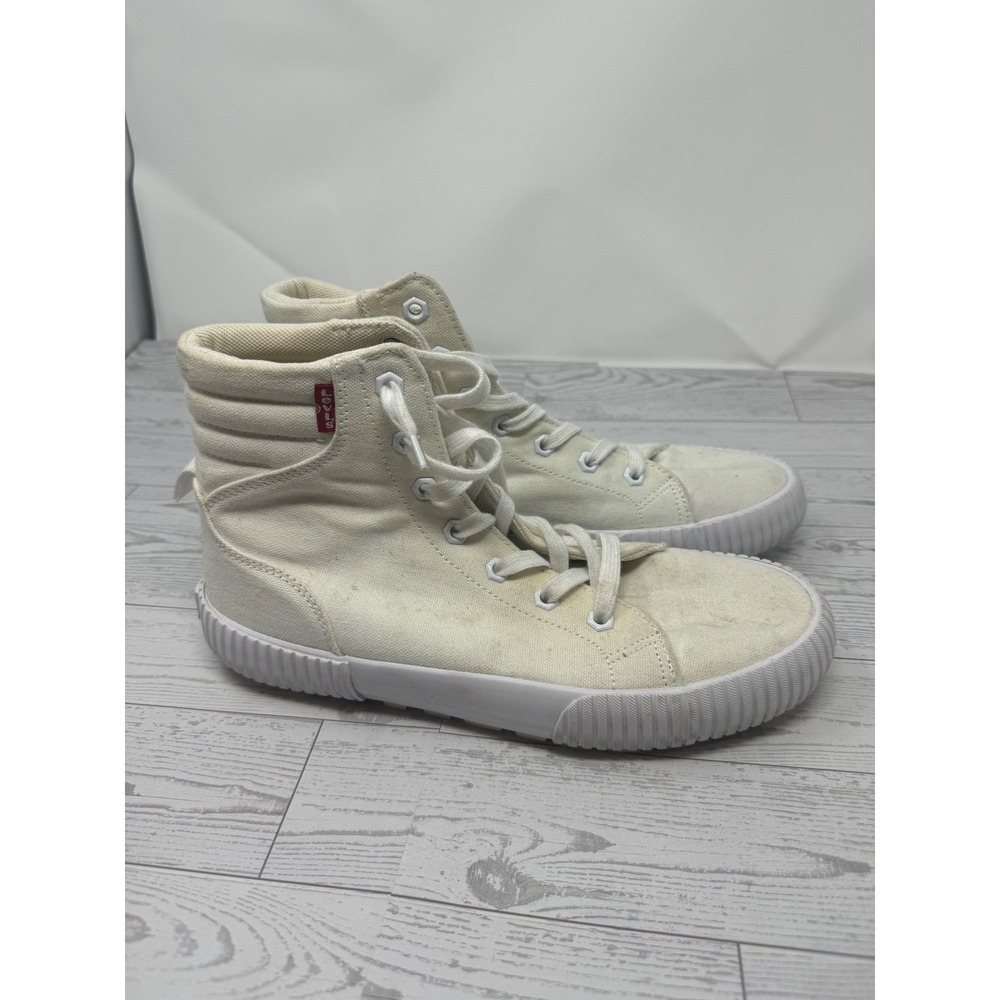 Levis Canvas High Top Sneakers Women's Size 8.5 Casual Lace‎ Up Shoes